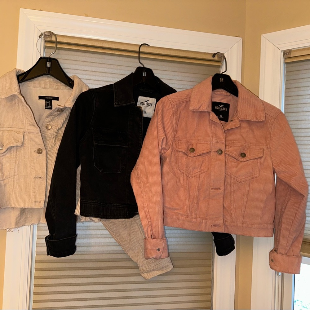 Hollister & Forever21 Jackets Trio
